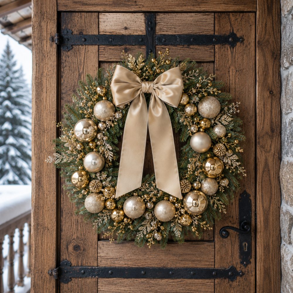 Gold & Champagne Wreath